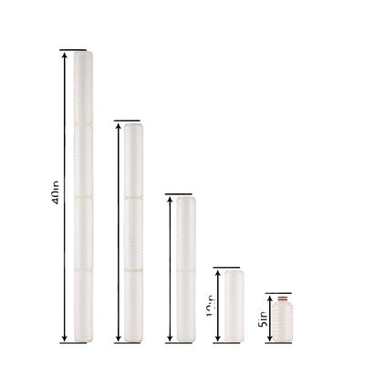 1 kg waschbare Pleiß-Membranfilterpatrone 40 Zoll für die Haushaltsvorfiltration