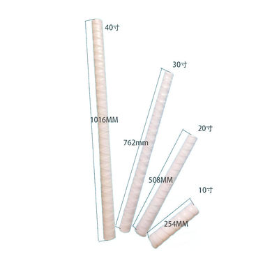 10 20 30 40 Zoll 1 5 10 20 50 100 Mikron String Wund PP Garn Filterpatrone zur Vorbehandlung von RO