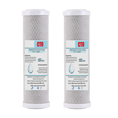 10 Zoll Coconut Carbon CTO Aktivkohlenstoff Wasserfilterpatrone für Wasserreiniger