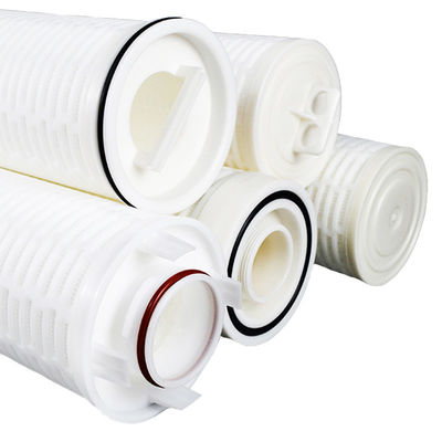 40 Zoll 1 Mikron hochströmendes geplättetes Filterelement für die Kondensatfiltration von Kraftwerken