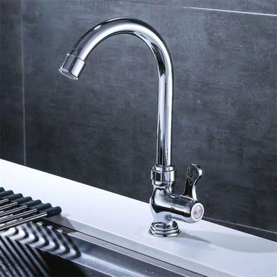 304 Edelstahl Küchenspülkanal Einfachkalt Universal drehbarer heißer und kalter Wasserhahn
