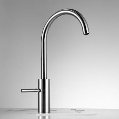 304 Edelstahl Küchenspülkanal Einfachkalt Universal drehbarer heißer und kalter Wasserhahn