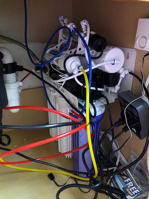 75 GPD RO Trinkwasserfilterungssystem mit Boosterpumpe und 4,0G Druckfass