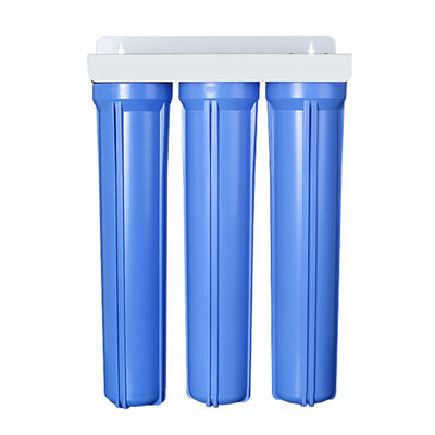 Leistungsfähiges 3-stufiges Haus-Wasserfiltersystem mit Aktivkohlenstofffiltergehäuse