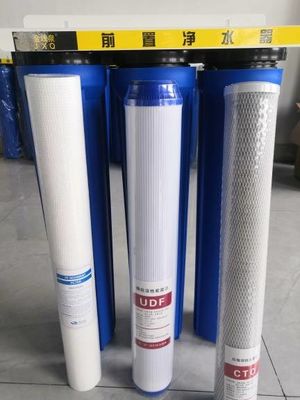 20" x 2,5" Big Blue Drei-Gehäuse Filtrationssystem für hohe Kapazität Wasserfiltration