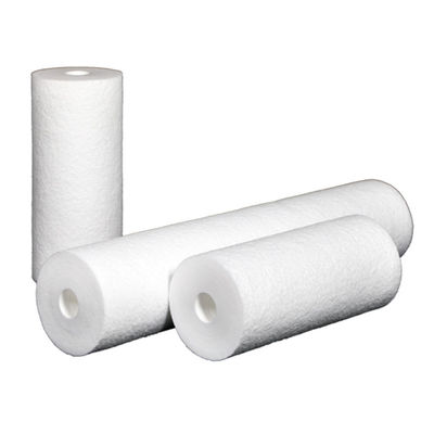 Zylinderfilter Typ 10 20 30 40 Zoll Schmelzgeblasener Wasserfilter zum Ersetzen von Brunnenwasser