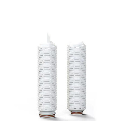0.22 0,45 Mikron PES PTFE Wasseraufbereitung 10 Zoll PP gefälteter Filterpatrone Ersatz