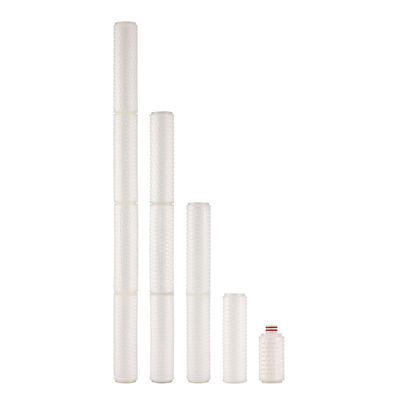 0.1 Mikron-Pleated-Patronenfilter für sterile Apis 4 bis 40 Zoll Größe Pes Membran