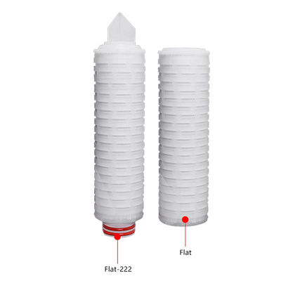 10-Zoll-PP-Pleated-Filterpatrone für sterile Filtration und bakterielle Abfangen