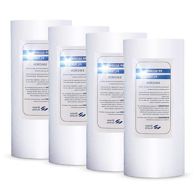 PP Schmelzgeblasene Patronen Sedimentfilter für die Wasseraufbereitung 10 20 30 40 Zoll Spun Filter