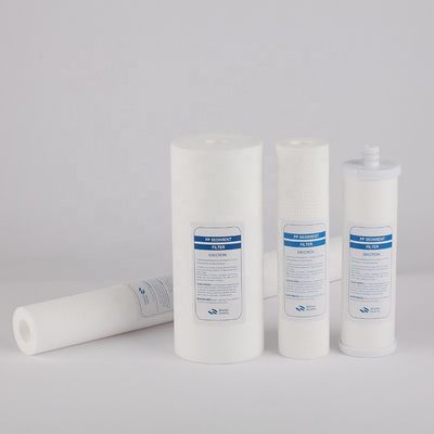 10 Zoll Primärfilter Wasseraufbereitung Schmelzgeblasene Patrone PP Baumwolle für Umkehrosmose