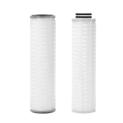 10 Zoll hydrophiler PEZ-Membran-geplätteter Filterpatronen für die feine Filtration von Wein