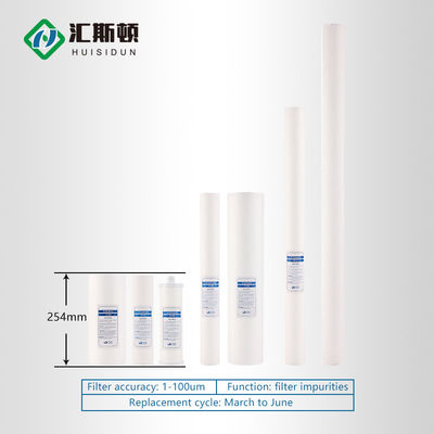 10 Zoll Polypropylen Composite Membran Filterpatrone zur Abbau von Sediment und Öl