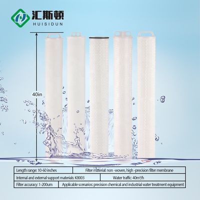 660LPM 222 Schnittstelle 5 Zoll 10 Zoll PP-Pleat-Wasserfilterpatronen für die Weinfiltration