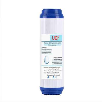 10W Leistung 10 Zoll Udf Aktivkohle Wasserfilterpatrone für Wasserfiltration