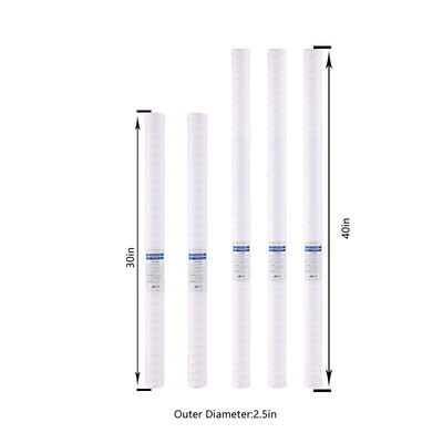 30 Zoll PP-Spun-Garnfilter-String-Wundfilterpatronen für Wasserfiltrationsanforderungen