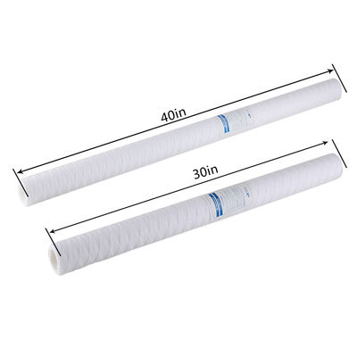 10 20 30 40 Zoll 1 5 10 20 50 100 Mikron String Wund PP Garn Filterpatrone zur Vorbehandlung von RO