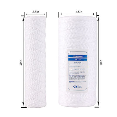10 20 30 40 Zoll 1 5 10 20 50 100 Mikron String Wund PP Garn Filterpatrone zur Vorbehandlung von RO