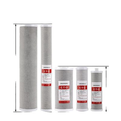 Voraktivierter Kohlenstoff CTO-Filterpatrone Weißblaue Schalenmaterial Lebensmittelqualität Polypropylen
