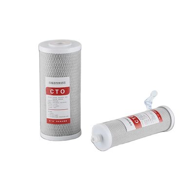 Voraktivierter Kohlenstoff CTO-Filterpatrone Weißblaue Schalenmaterial Lebensmittelqualität Polypropylen