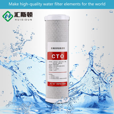 10 Zoll 5 Mikron CTO Säure gewaschen Kohle Basis aktivierte Kohlenstoff-Block Wasserfilterpatrone