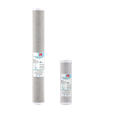 Haushaltsvorfiltration 10/20 Zoll CTO Kokosnuss Schale Aktivkohle zur Wasserreinigung