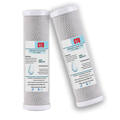 Quelle 10-Zoll-Wasserreiniger mit komprimiertem Cto-Kohlenstoff-Stab-Filterelement für L 20in*2.5