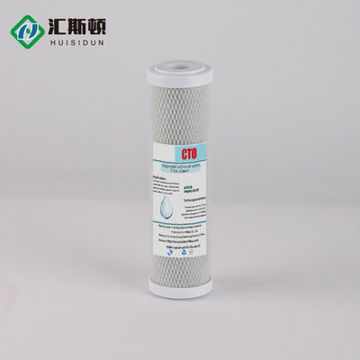 Quelle 10-Zoll-Wasserreiniger mit komprimiertem Cto-Kohlenstoff-Stab-Filterelement für L 20in*2.5