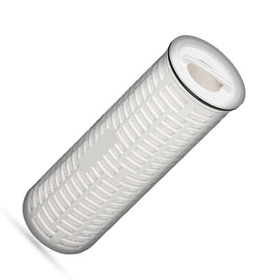 Lebensmittel Getränke 20 Zoll 40 Zoll High Flow Pleated Filterpatrone für die Behandlung von Abwasser außer Rost