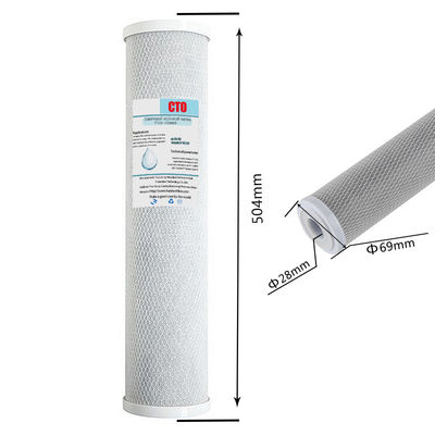 20 Zoll Cto Carbon Block Filterpatrone zur Wasserfiltration und Geruchsbeseitigung