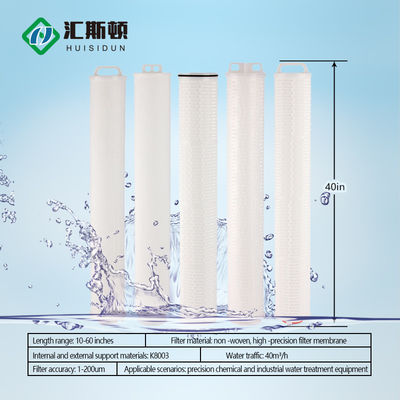 Hohe Durchflussrate Geflechtete Wasserfilterpatrone PP PES PVDF PTFE Nylon Für OEM