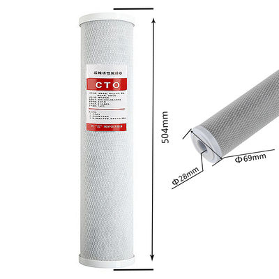 220V Kokosnuss-Schale Aktivkohle-Wasserfilterpatrone für kommerzielle RO-Membranen