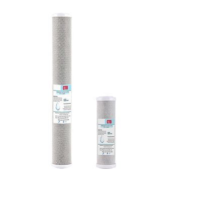 10 Zoll 20 Zoll CTO Aktivkohlenstoff-Block-Wasserfilterpatrone für das Heimfiltersystem