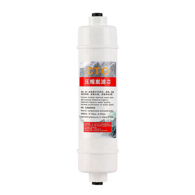 Huiston T33 Hintere Aktivkohle-Wasserfilterpatrone zur Filtration von Lebensmitteln und Getränken