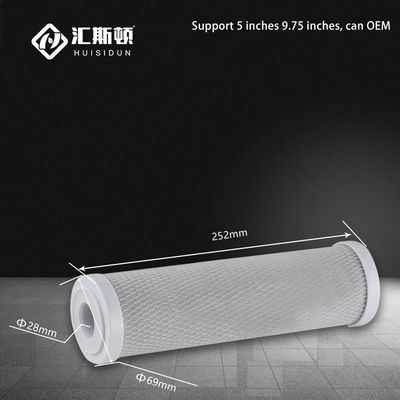 10 Zoll NSF-zertifizierter Sinteraktivierter Kohlenstofffilter für OEM-Reverse Osmosesysteme