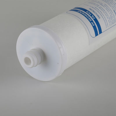 5 Mikron Weiß 10 Zoll PP Baumwolle Sediment Wasserfilterpatrone für die Umkehrosmose